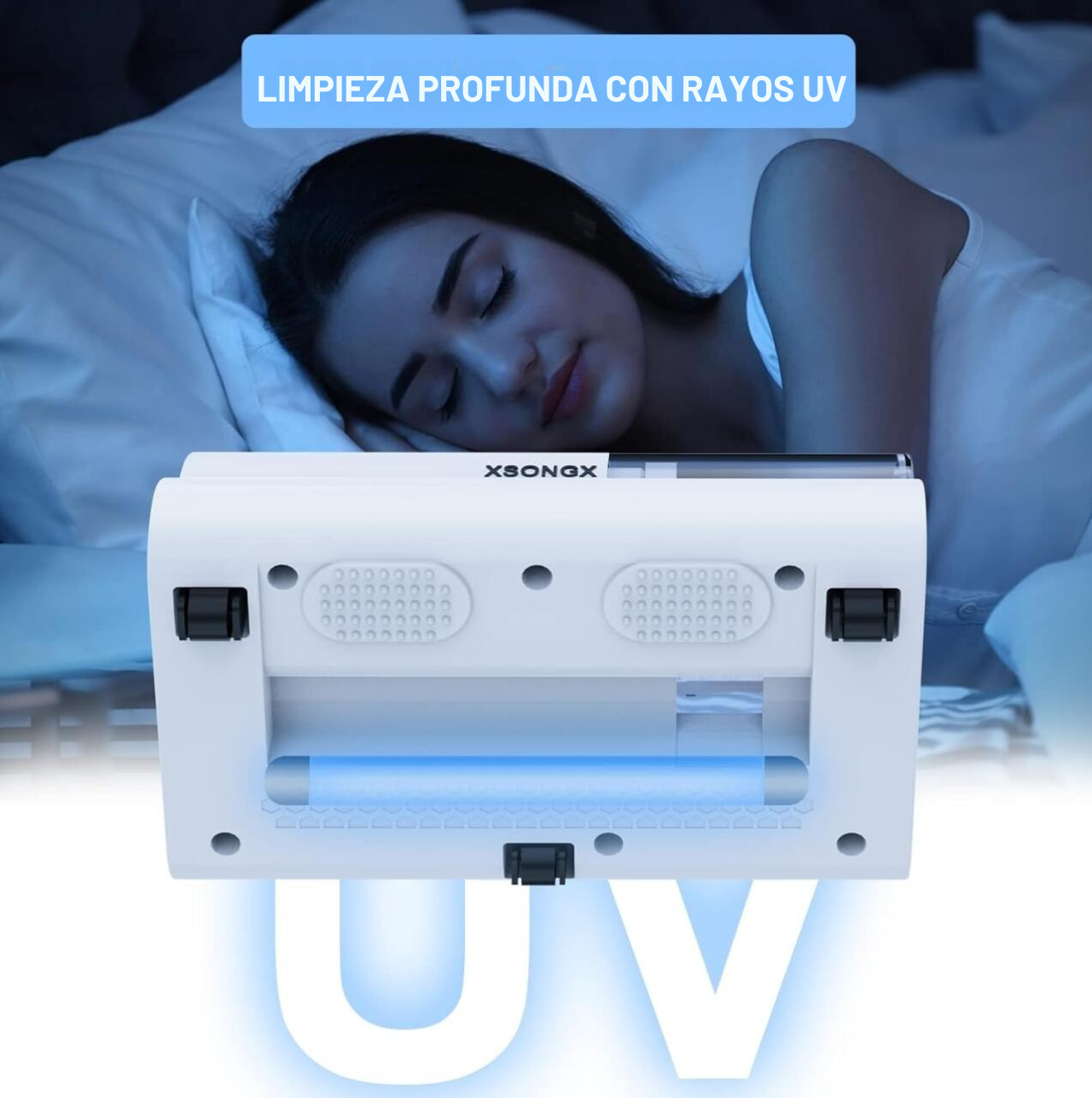Aspirador de Ácaros 2 en 1 – Potencia de 300W, 2400mAh y Succión de 10.000 Pa