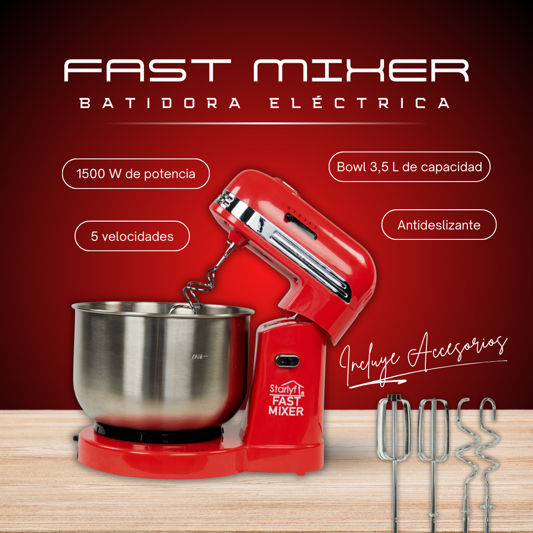 Batidora Eléctrica Multifunción con 5 velocidades