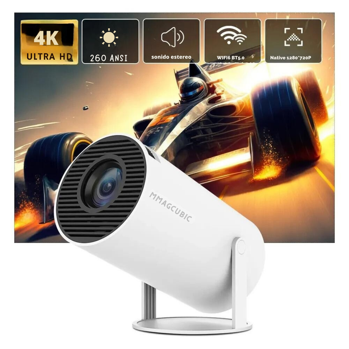 Proyector portátil ultra HD