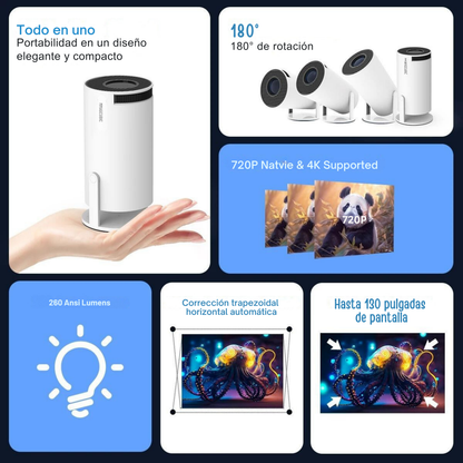 Proyector portátil ultra HD