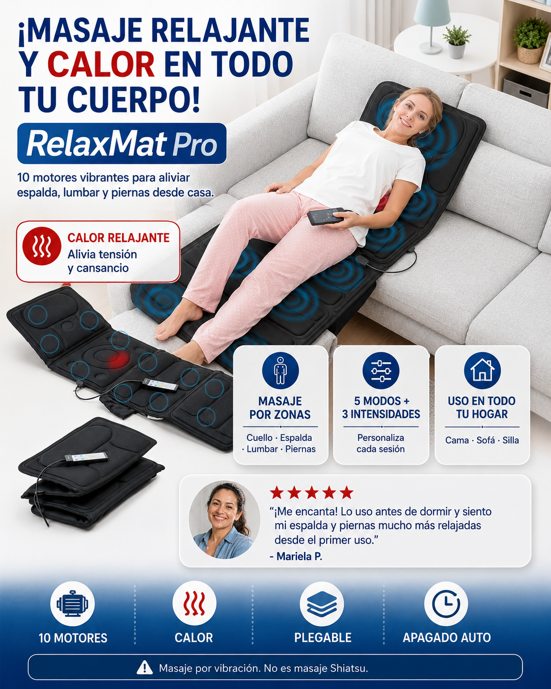 Colchón de Masaje por Vibración | nueva presentación ✨
