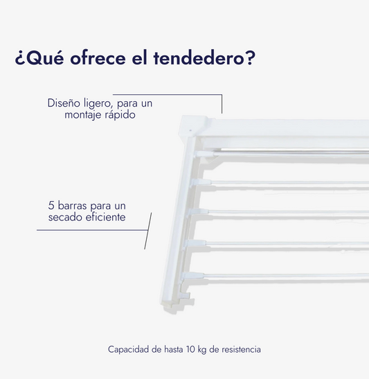 Tendedero Plegable de Pared con Toallero | Compra 1 y llévate otro de regalo
