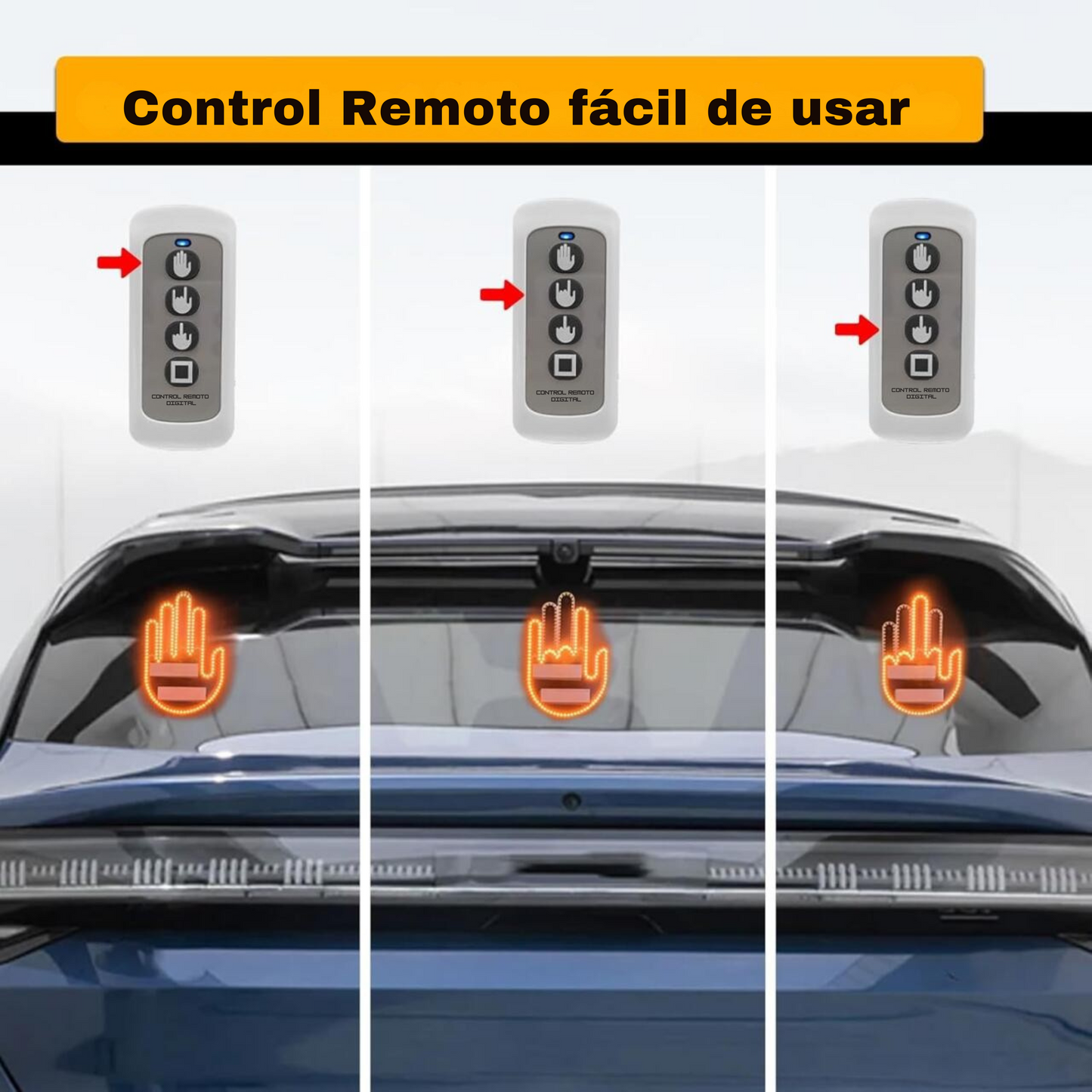 Luz LED de Gestos de Mano para Automóvil