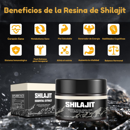 Shilajit Himalaya™ – Rendimiento físico y mental sin límites 🏔️